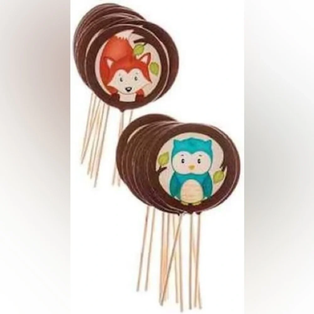 Party Fox & Owl Cupcake Picks Party Favors Party Supplies 24 Count